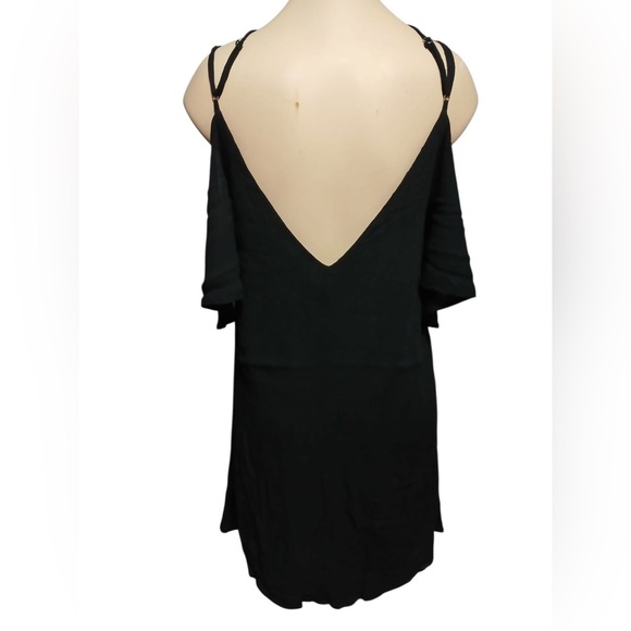 Lulu's Black Cold-Shoulder Mini Dress - Picture 8 of 12